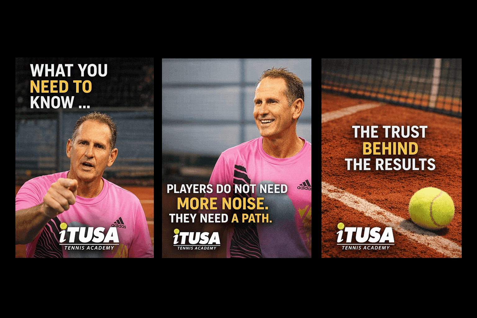 ITUSA Tennis Academy campaign poster