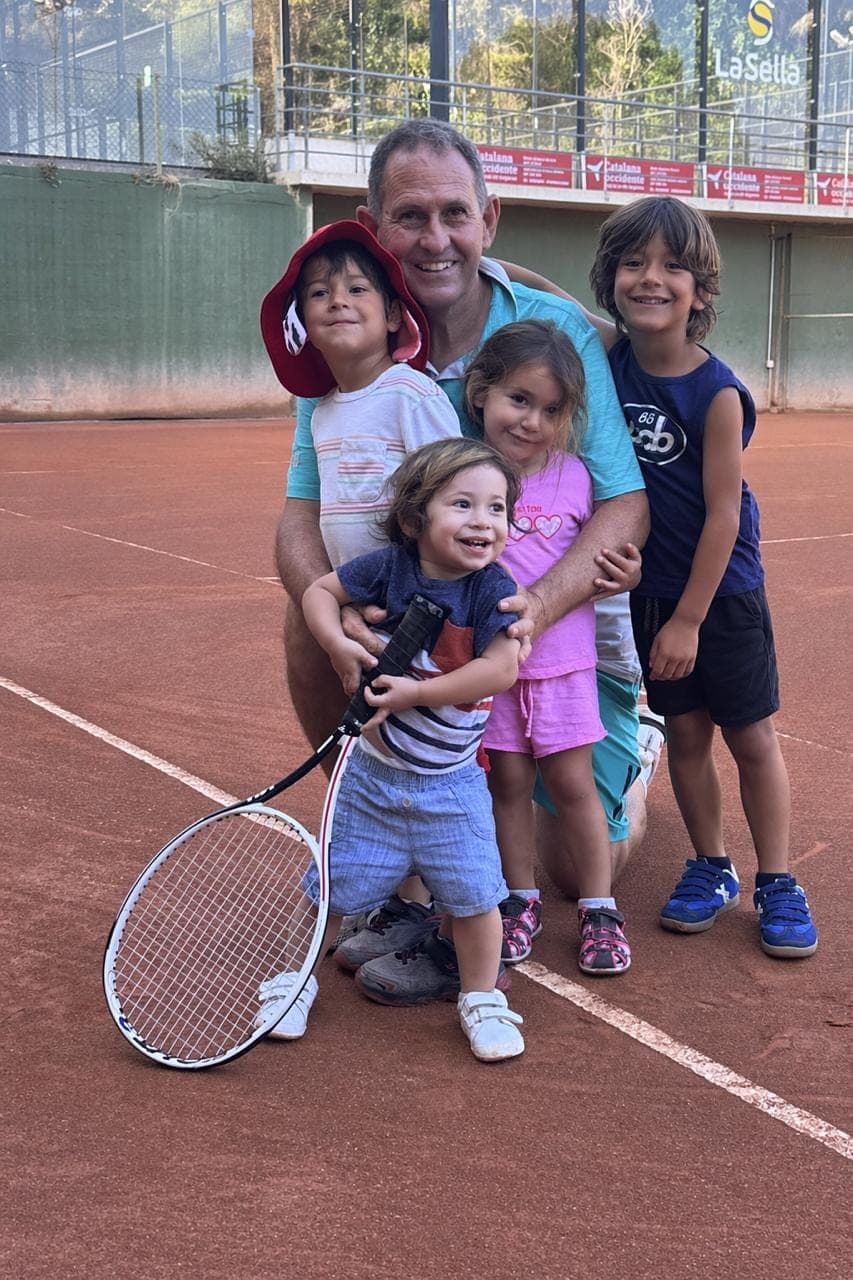 Rafa with the next generation on clay